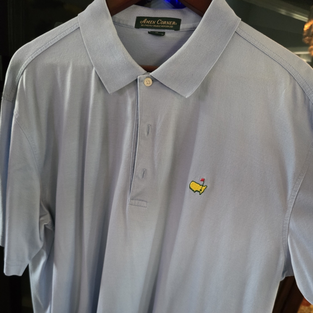 Mens Masters Golf Shirt Size Xl. White. Pima Cotton. - Picture 2 of 4